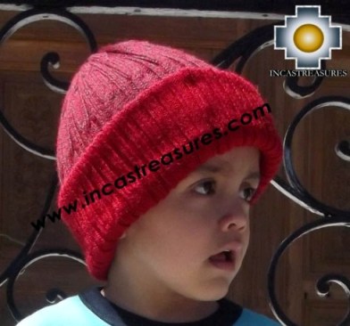 Children's  Alpaca Hat Reversible Yawar