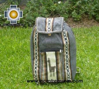 Big alpaca travel backpack Dark Grey