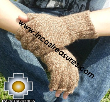100% Alpaca Wool Fingerless gloves UMA
