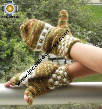 Alpaca Wool Mittens gloves Tawa