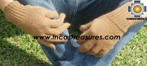 100% Alpaca Wool gloves Camel