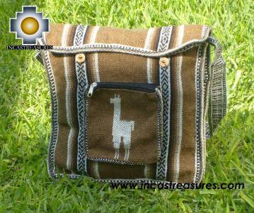 Alpaca Handbag MESSENGER camel