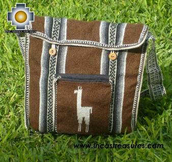 Alpaca Handbag MESSENGER chocolate