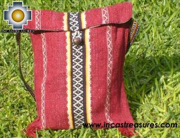 handmade handbag of bolivian blanket firebird