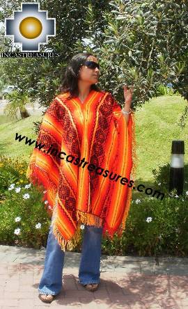 Andean Poncho Hualhua Qusqu Warmi