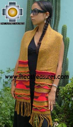 100% Alpaca Scarf with Andenes Antisuyo