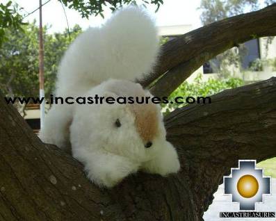 100% Baby Alpaca, Adorable Stuffed Animal Squirrel Nuez