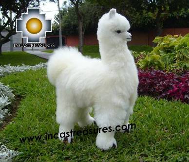 100% Baby Alpaca Adorable Big Stuffed Animal "llamona the llama"