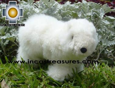 100% Baby Alpaca, Adorable Polar Bear "COPITO"